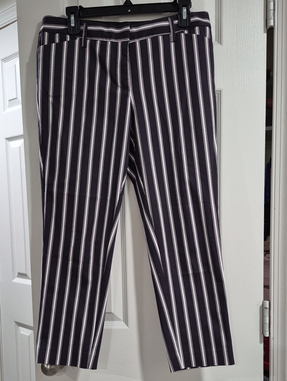 Worthington Navy Pants with White Pinstripes